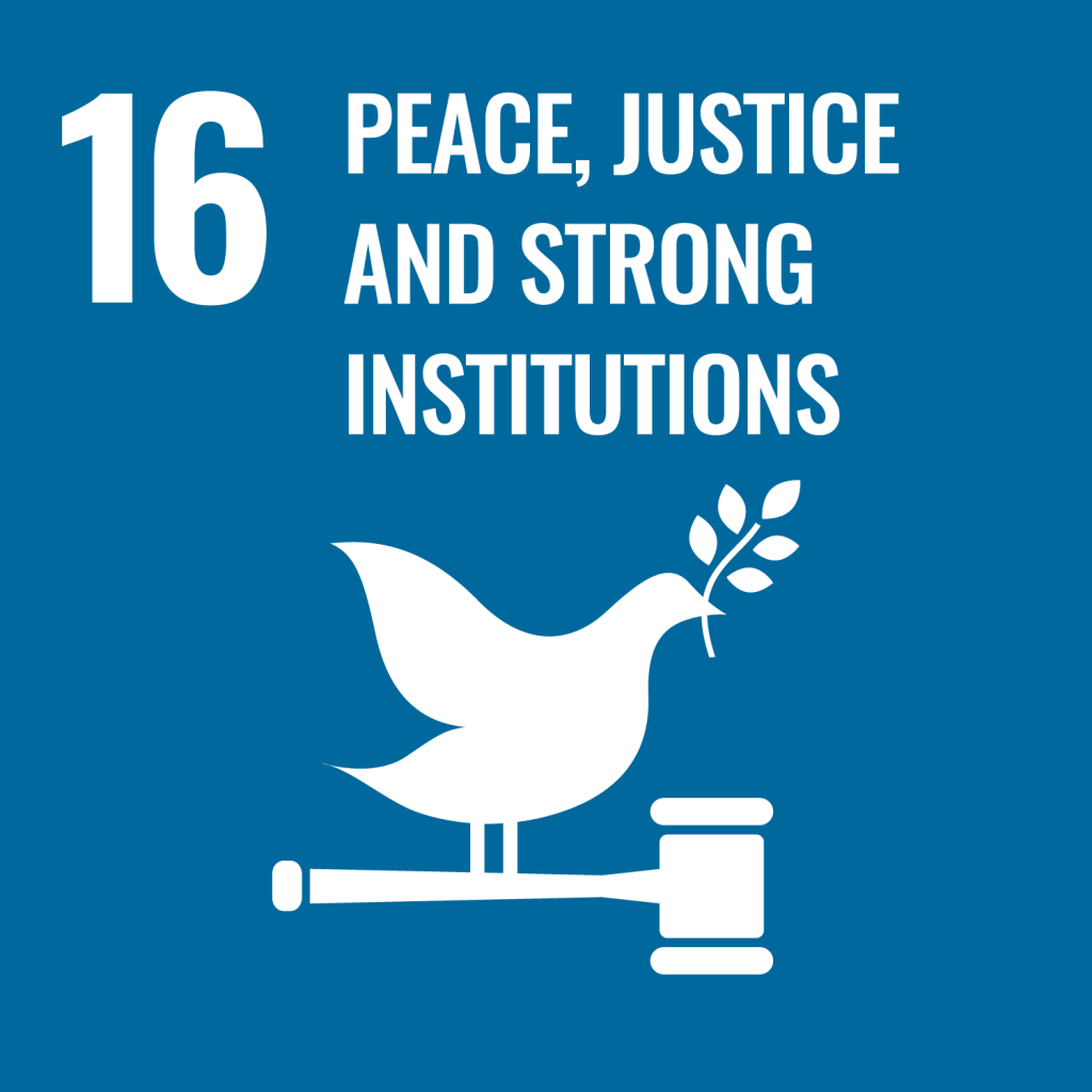Logo artwork for SDG 16